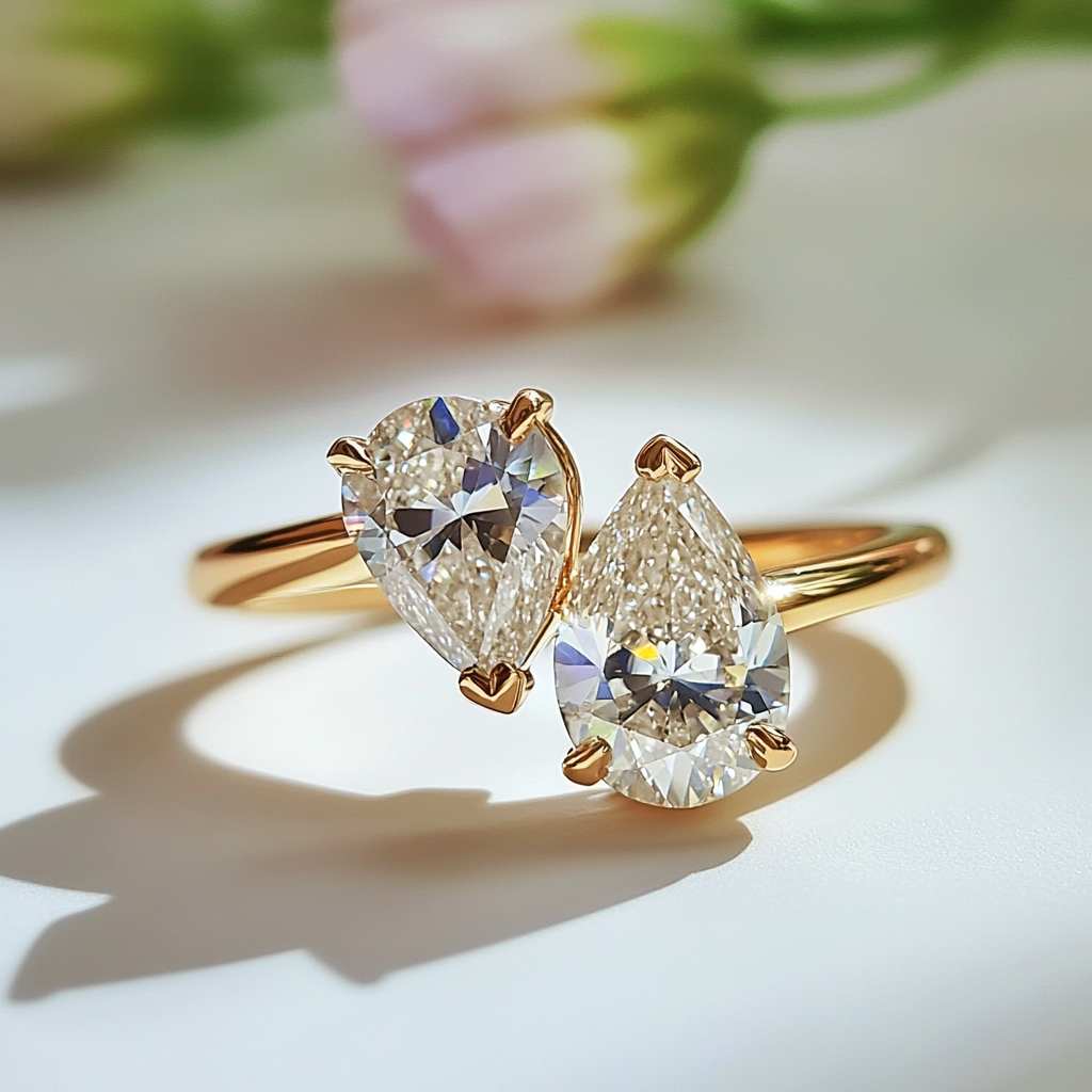 Glyvenna Lab Diamond Toi et Moi Ring - Fiona Diamonds - Fiona Diamonds