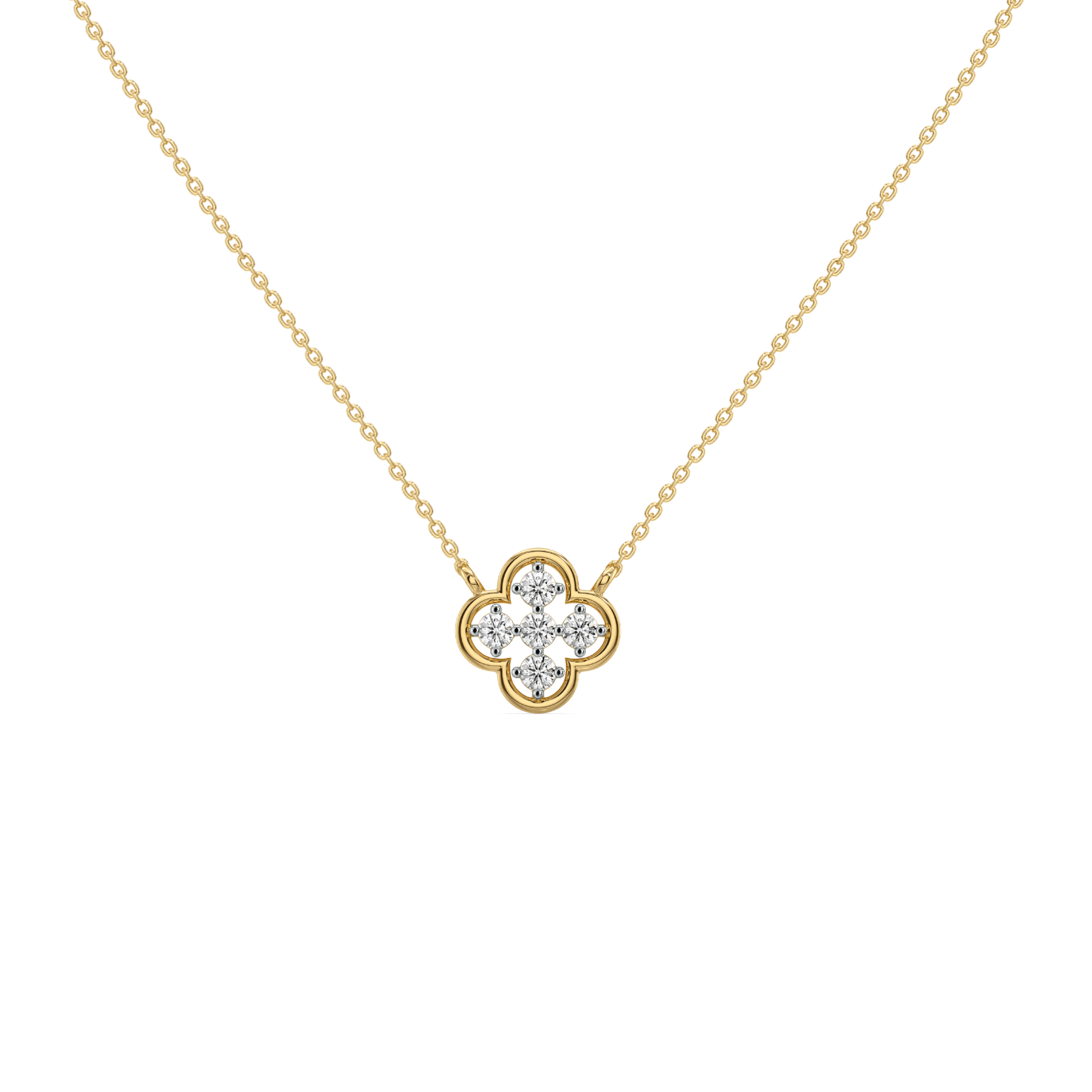 0.2ct Lab Grown Diamond Necklace in 18kt Gold Vermeil - Fiona Diamonds - Fiona Diamonds