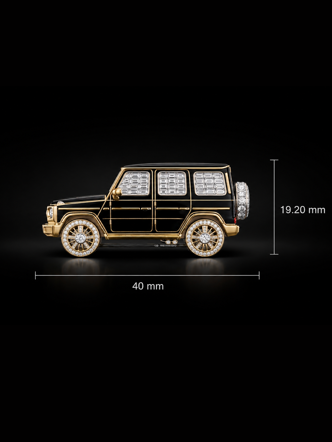 Thunder Wagon Lab Diamond Brooch