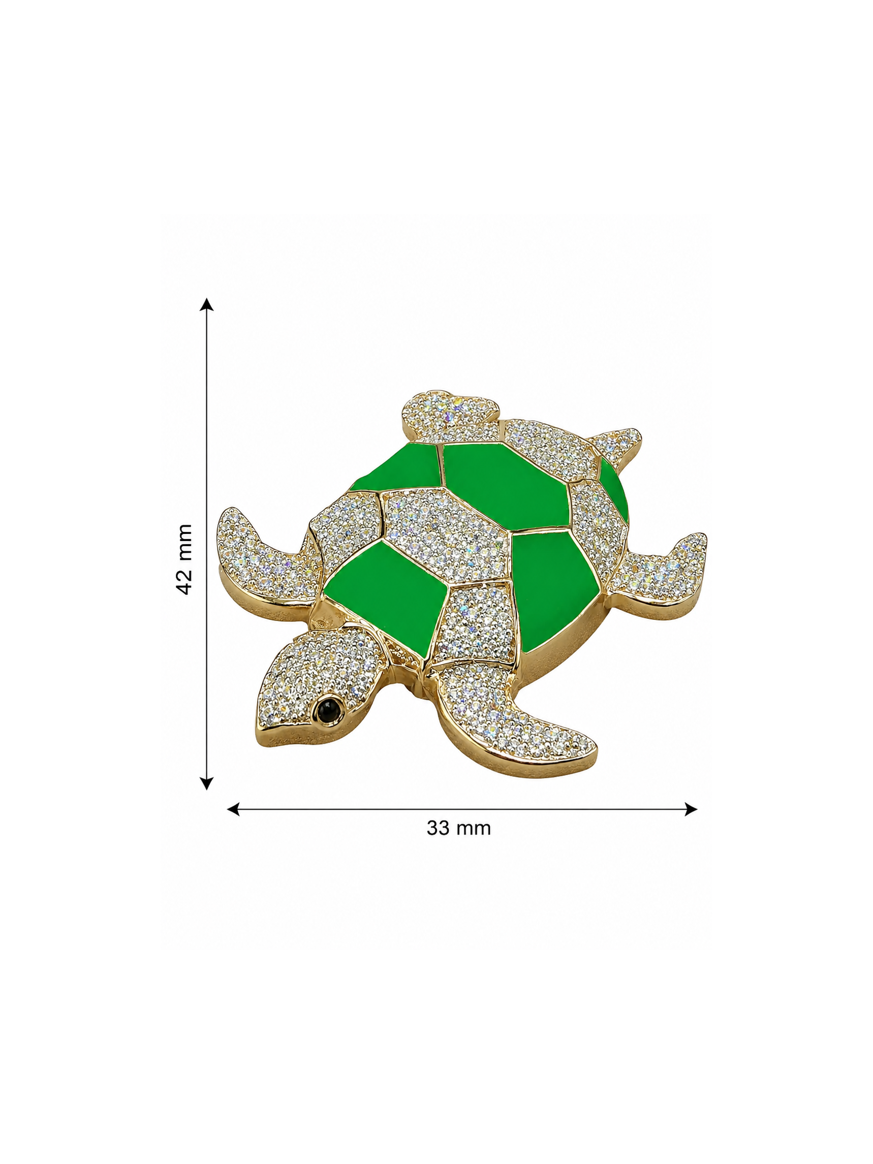 Turtle Lab Diamond Brooch – Daylight Gleam