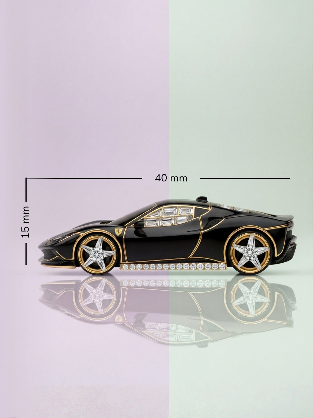 Nero Phantom Car Lab Diamond Brooch - Fiona Diamonds - Fiona Diamonds