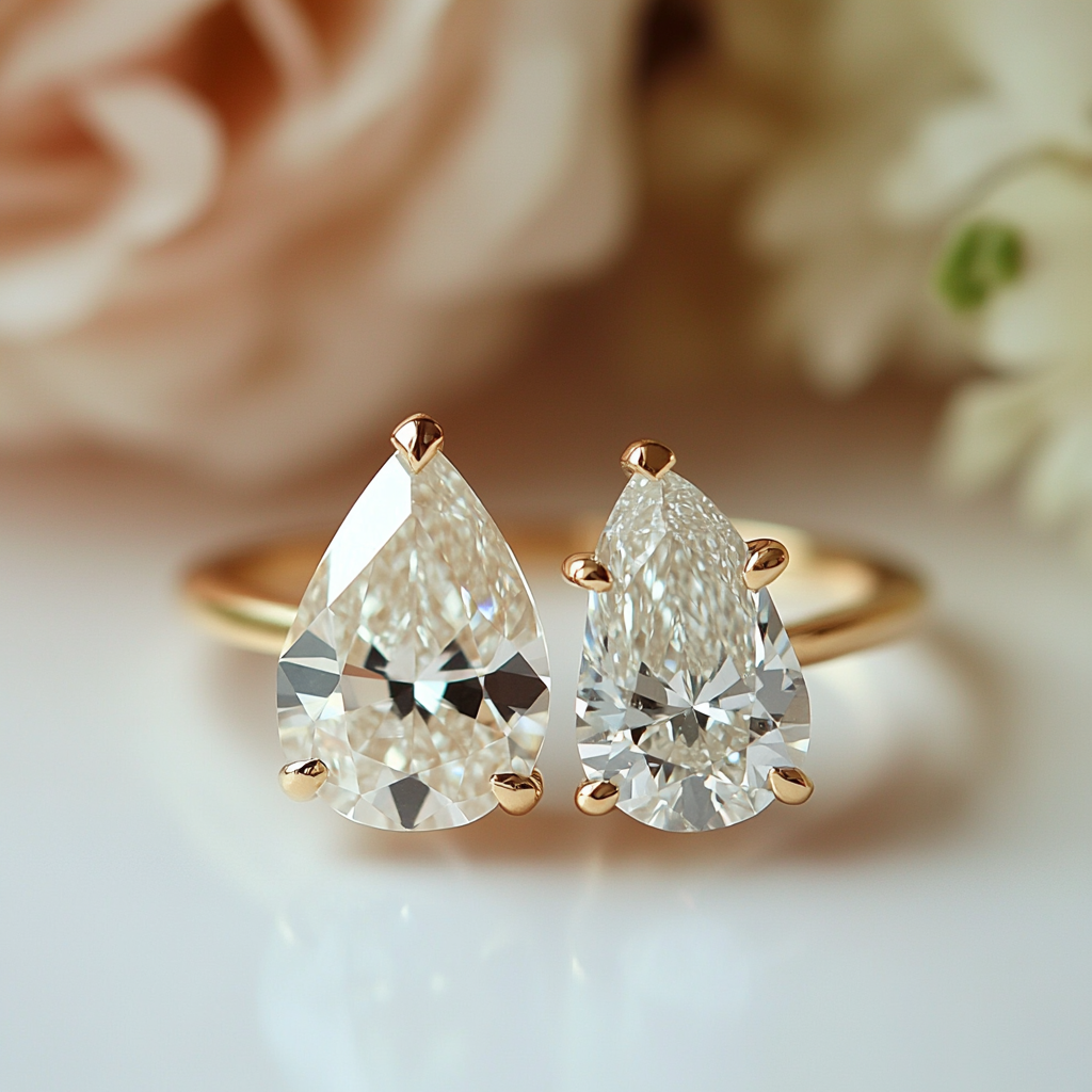 Coralyra Lab Diamond Toi et Moi Ring - Fiona Diamonds - Fiona Diamonds