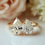 Coralyra Lab Diamond Toi et Moi Ring - Fiona Diamonds - Fiona Diamonds