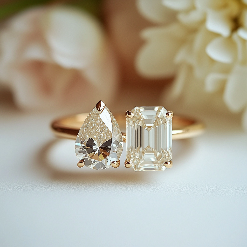 Brythora Lab Diamond Toi et Moi Ring - Fiona Diamonds - Fiona Diamonds