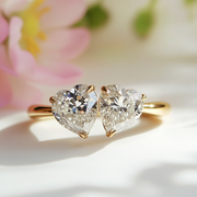 Aelithra Lab Diamond Toi et Moi Ring - Fiona Diamonds - Fiona Diamonds