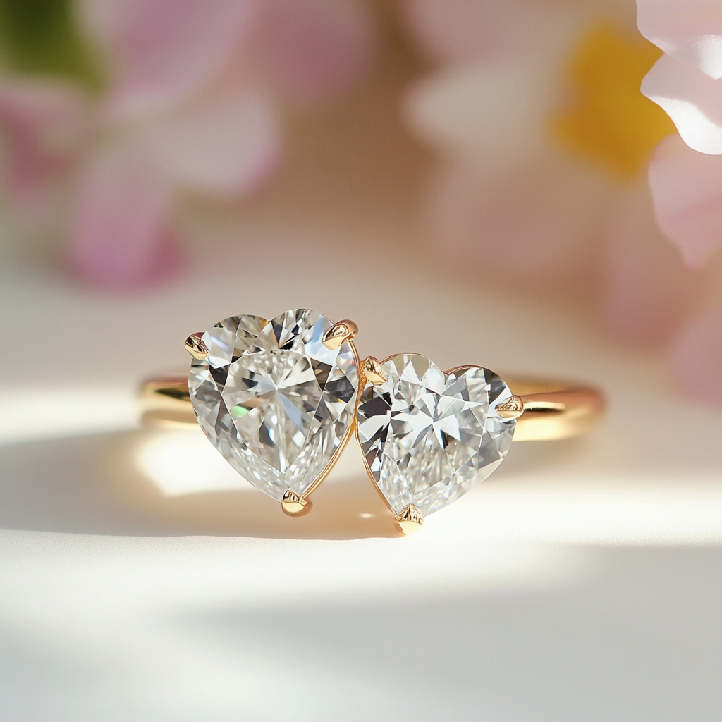 Yrenessa Lab Diamond Toi et Moi Ring - Fiona Diamonds - Fiona Diamonds