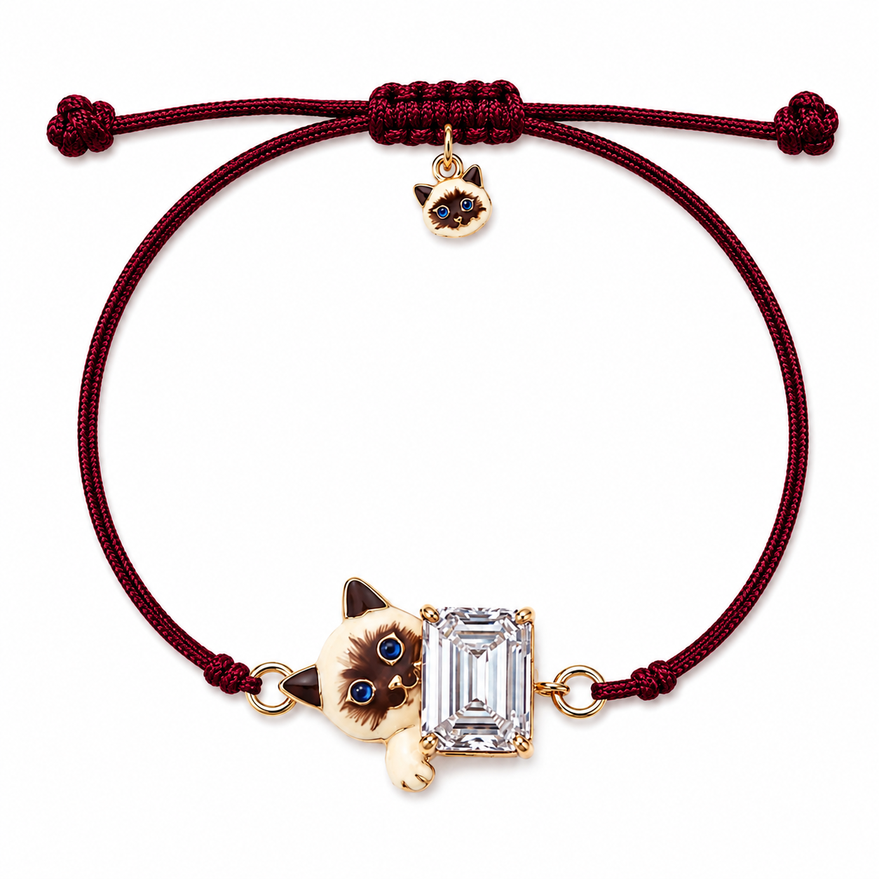 Kitty Charm Lab Diamond Rakhi