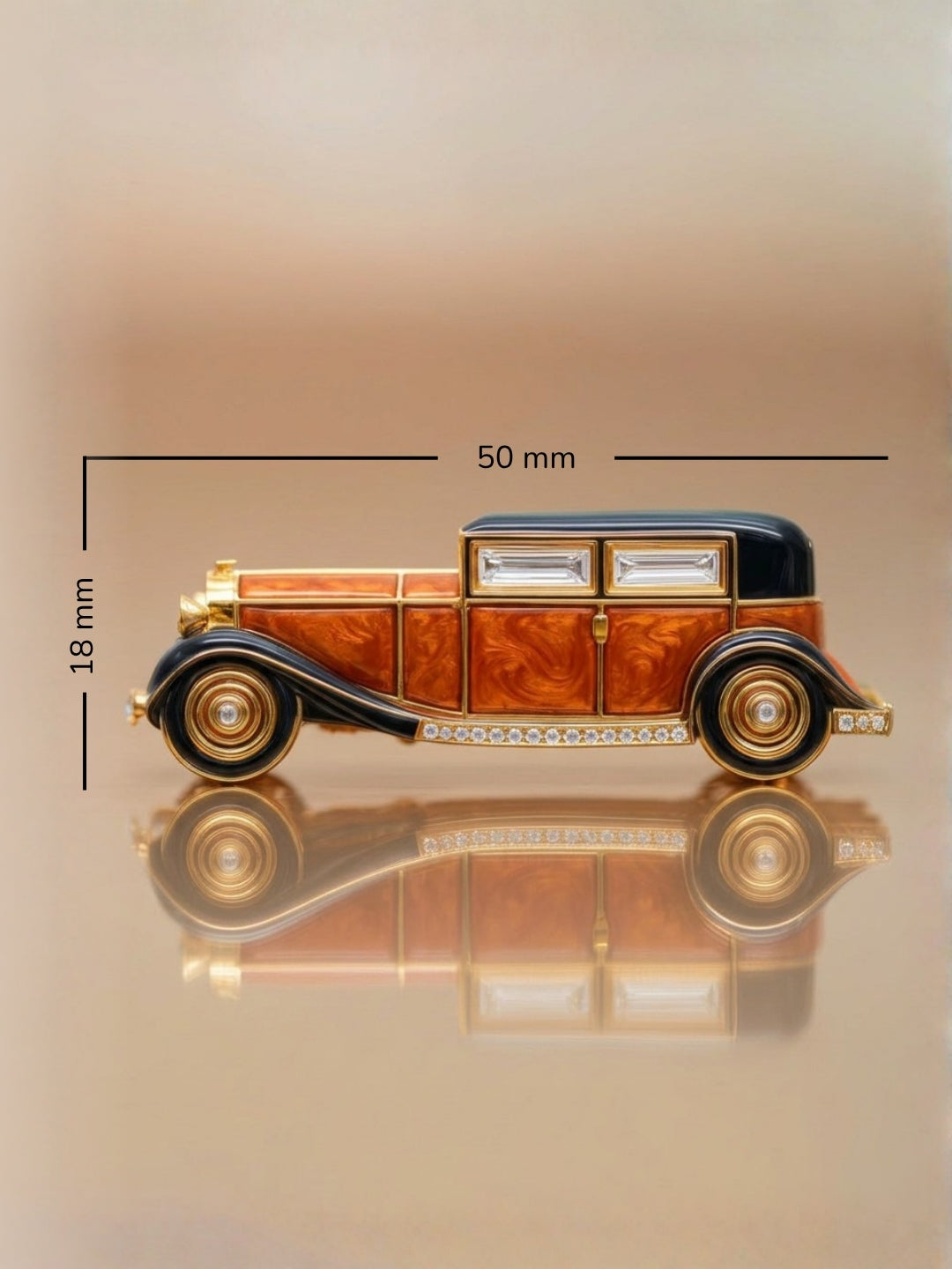 Crimson Maharaja Car Lab Diamond Brooch - Fiona Diamonds - Fiona Diamonds