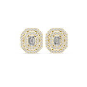 0.46 Lab Grown Diamond Earrings in 18kt Gold Vermeil