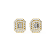 0.6 Lab Grown Diamond Earrings in 18kt Gold Vermeil