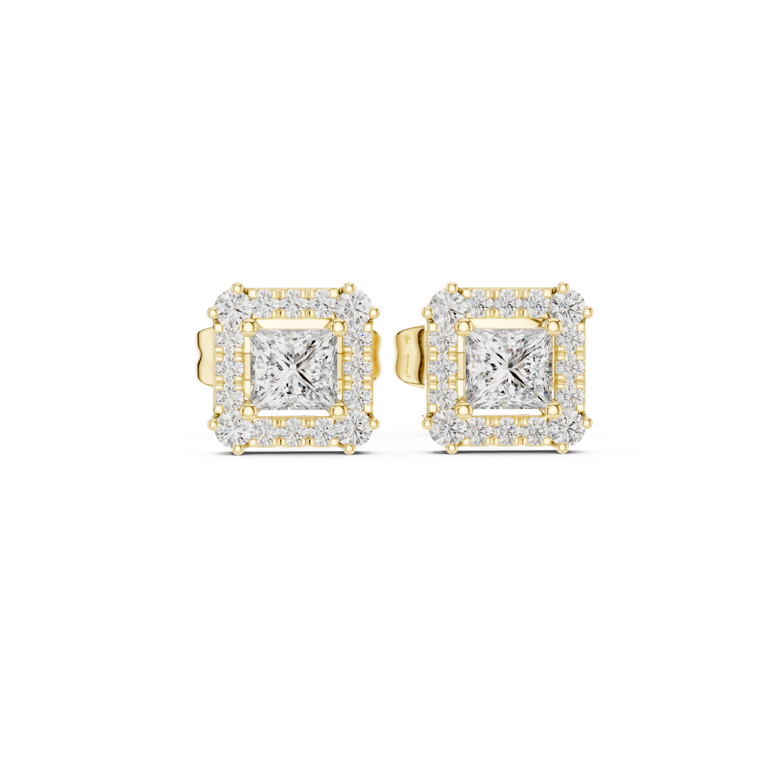 0.29 Lab Grown Diamond Earrings in 18kt Gold Vermeil