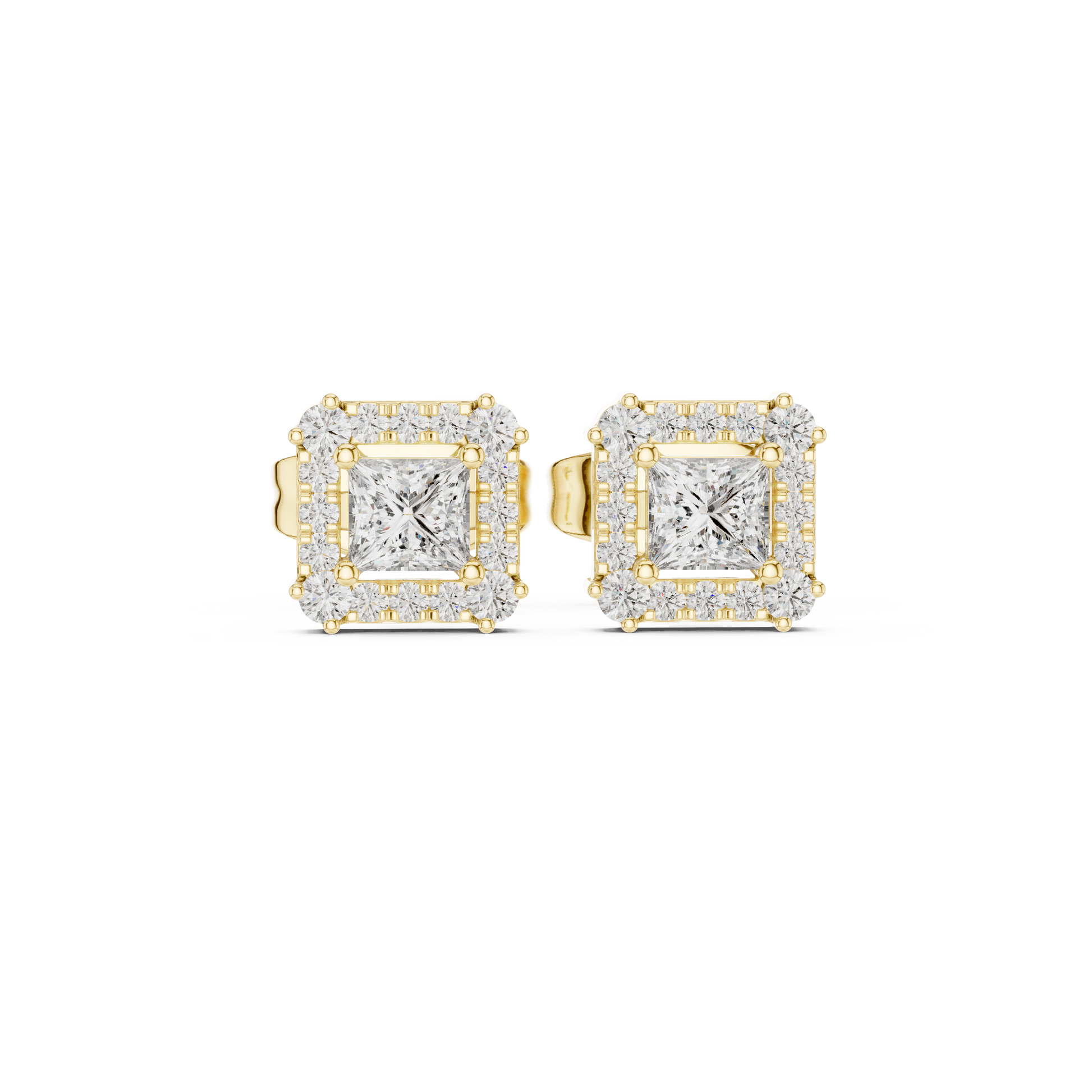 0.29 Lab Grown Diamond Earrings in 18kt Gold Vermeil
