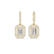 1.35 Lab Grown Diamond Earrings in 18kt Gold Vermeil