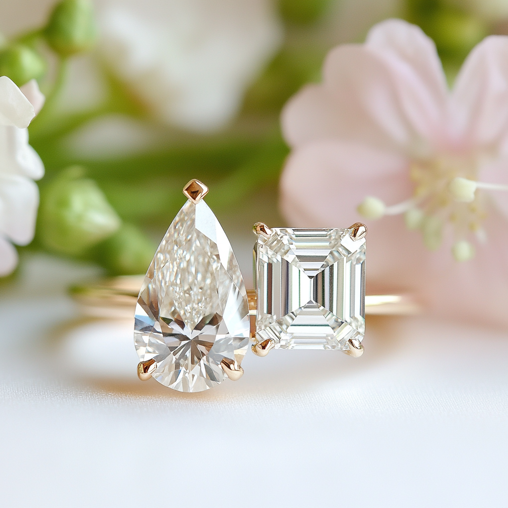 Ryvella Lab Diamond Toi et Moi Ring - Fiona Diamonds - Fiona Diamonds