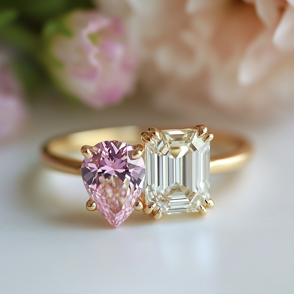 Orithra Lab Diamond Toi et Moi Ring - Fiona Diamonds - Fiona Diamonds