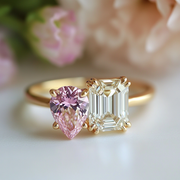 Orithra Lab Diamond Toi et Moi Ring - Fiona Diamonds - Fiona Diamonds