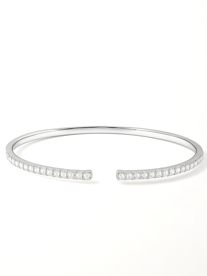 Enalya Lab Diamond Bangle – Sculpted in Grace - Fiona Diamonds - Fiona Diamonds