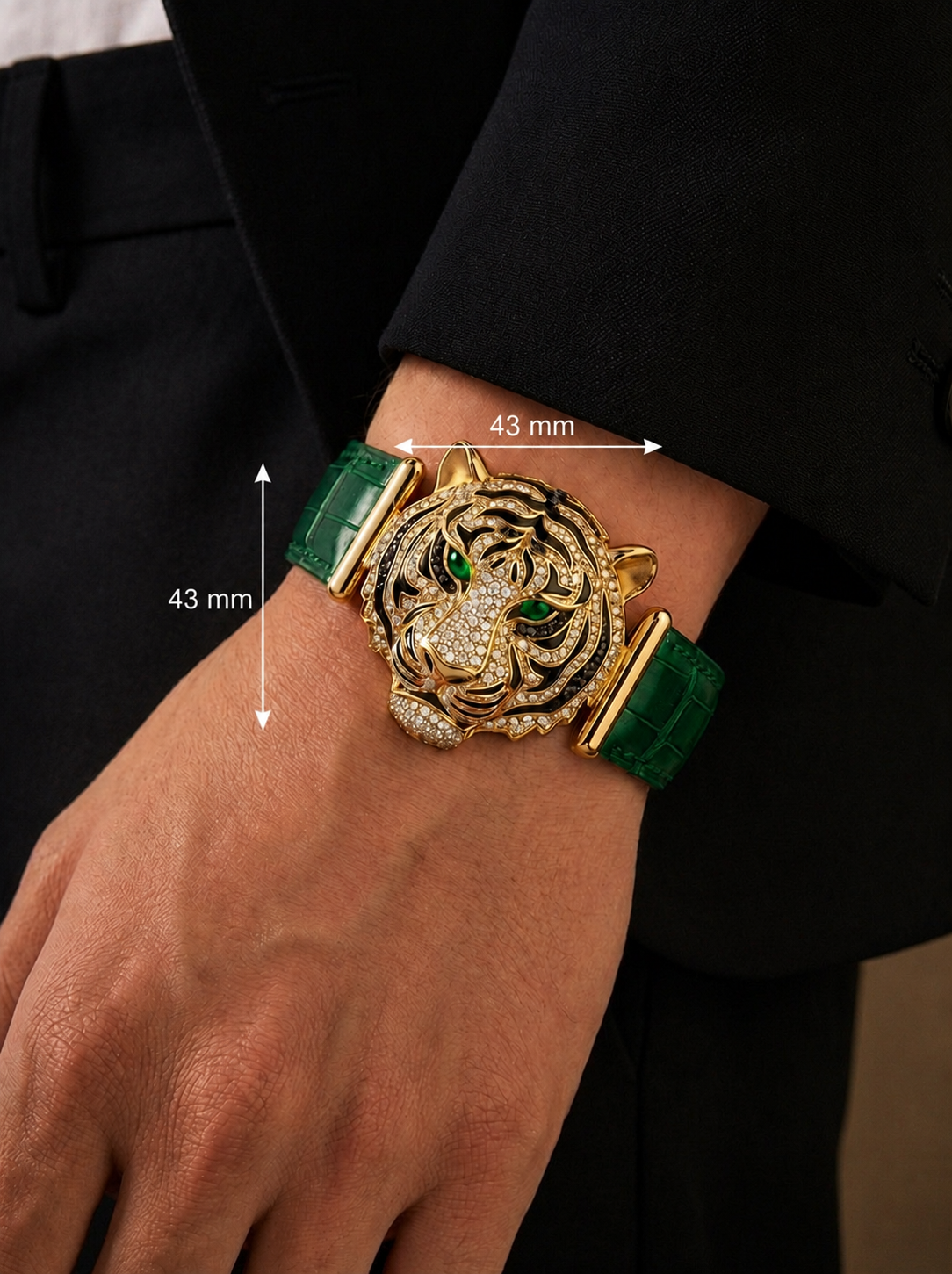 Tiger Embrace Lab Diamond Bracelet