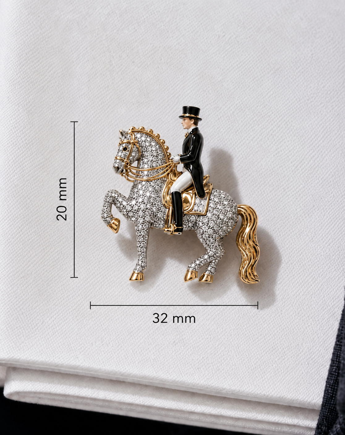 Polo Action Lab Diamond Cufflink