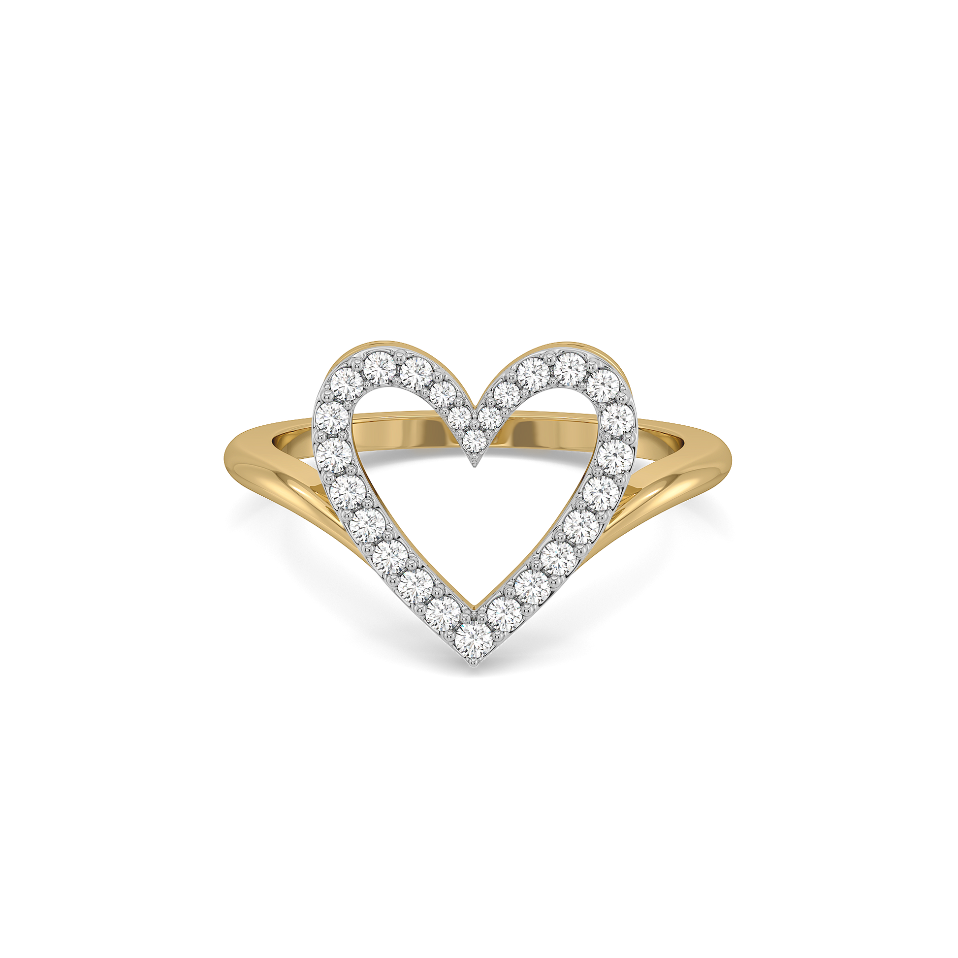 Heart 0.52ct Lab Grown Diamond Ring - Fiona Diamonds - Fiona Diamonds