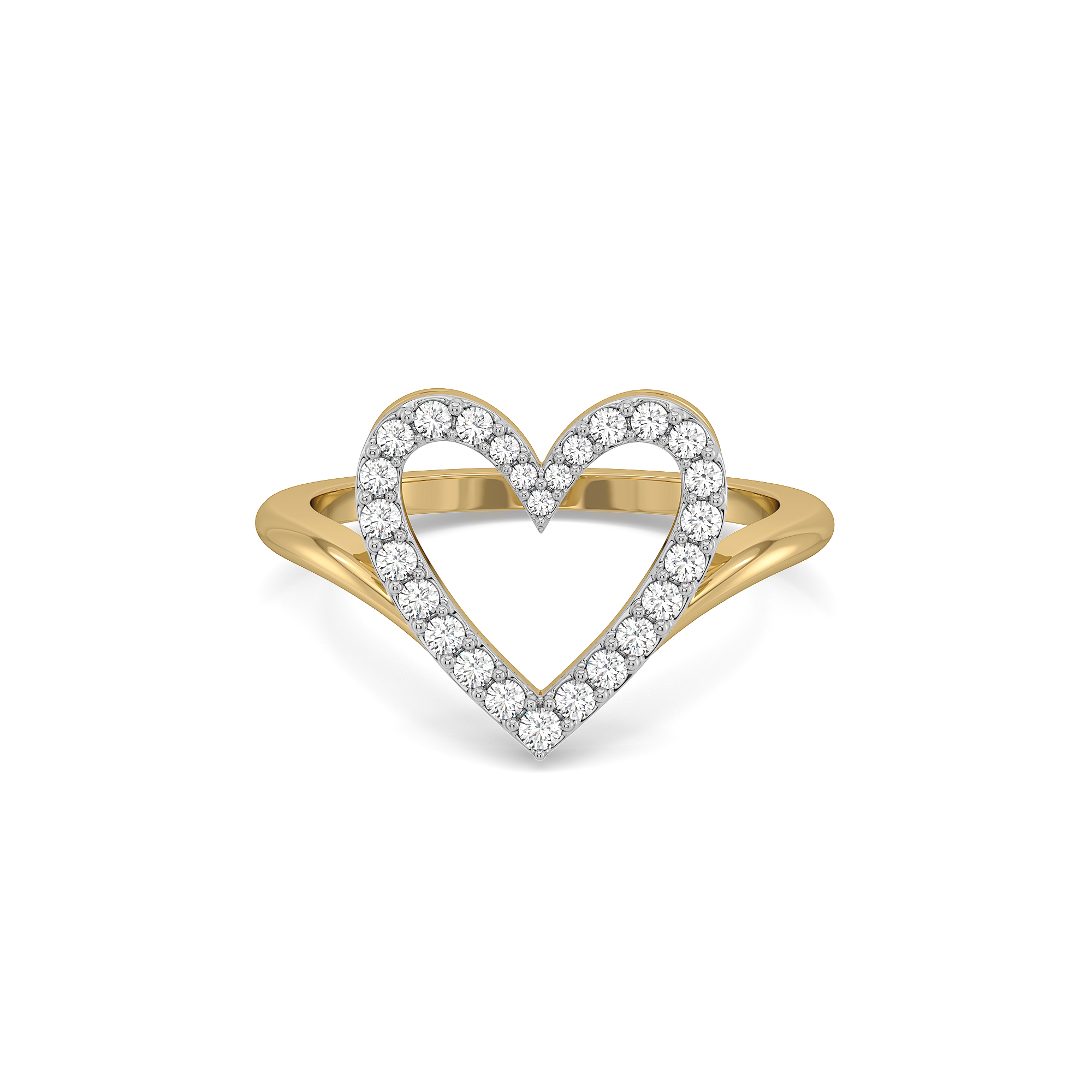 Heart 0.52ct Lab Grown Diamond Ring - Fiona Diamonds - Fiona Diamonds