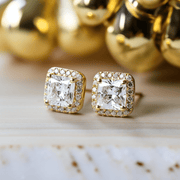 Acesio 2ct Princess Lab Diamond Earring - Fiona Diamonds - Fiona Diamonds