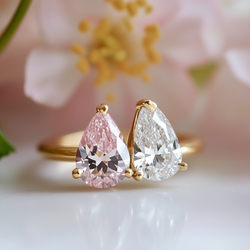 Ivellira Lab Diamond Toi et Moi Ring - Fiona Diamonds - Fiona Diamonds