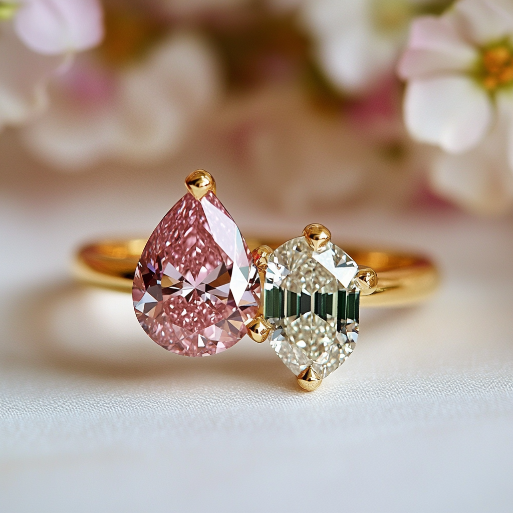 Helionna Lab Diamond Toi et Moi Ring - Fiona Diamonds - Fiona Diamonds