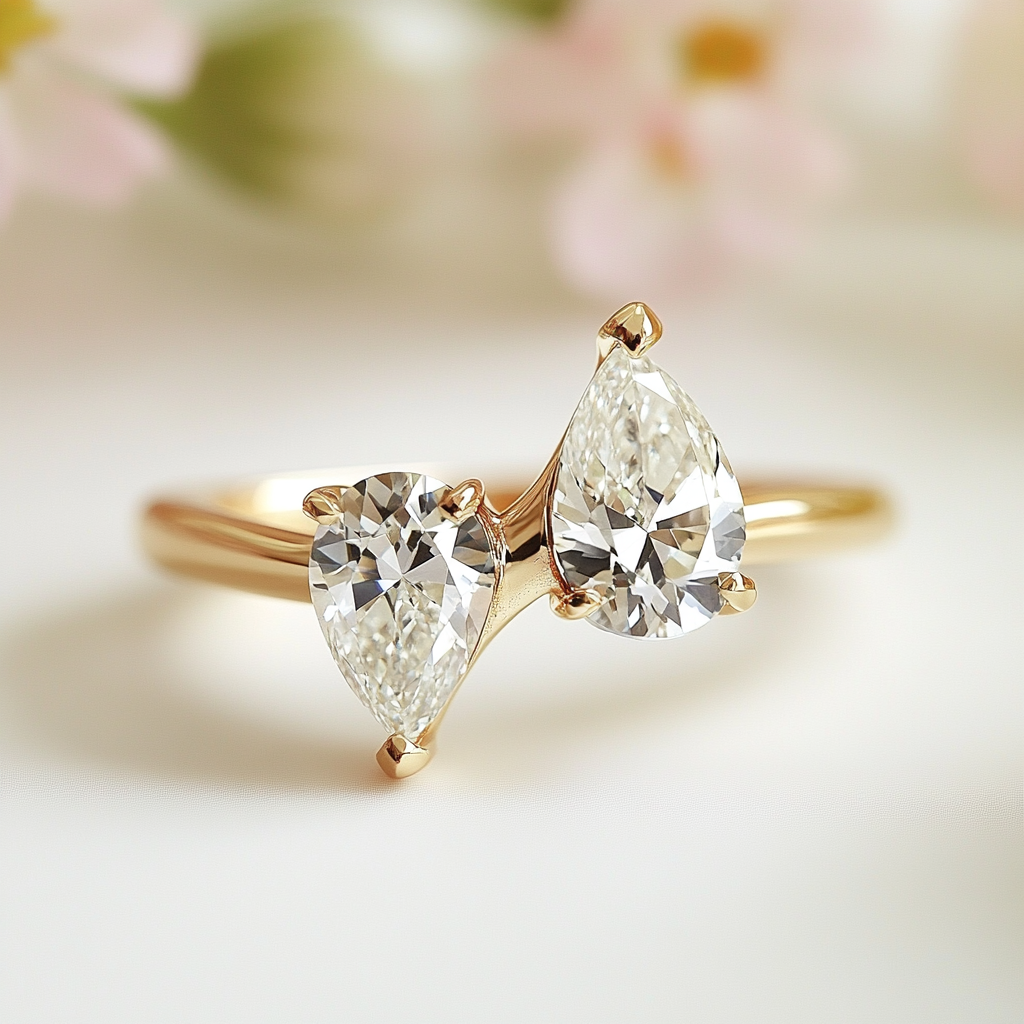 Glyraelle Lab Diamond Toi et Moi Ring - Fiona Diamonds - Fiona Diamonds