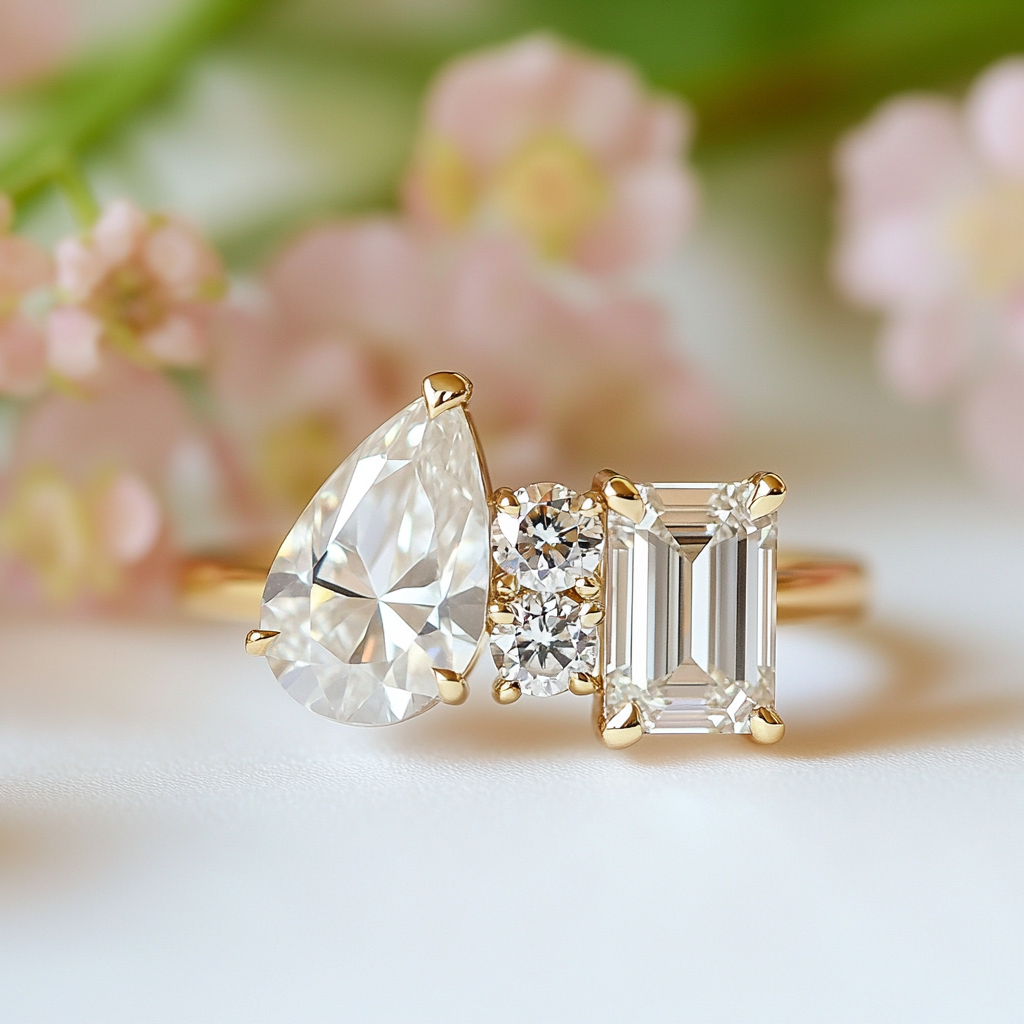 Dorynna Lab Diamond Toi et Moi Ring - Fiona Diamonds - Fiona Diamonds