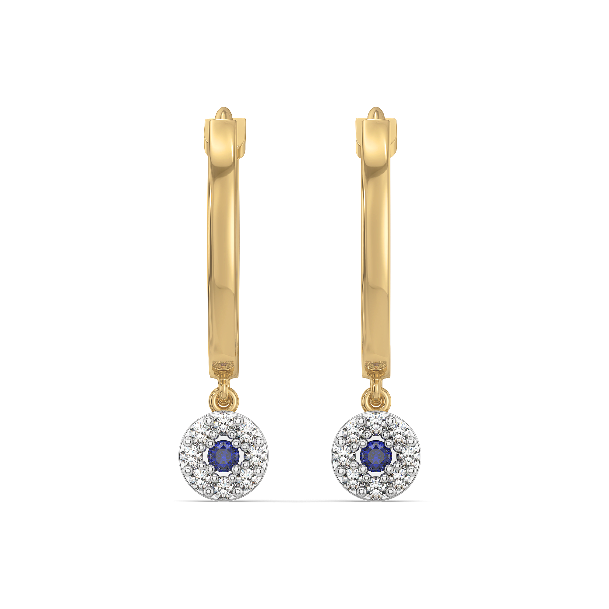 0.22ct Lab Grown Diamond Earring in 18kt Gold Vermeil - Fiona Diamonds - Fiona Diamonds