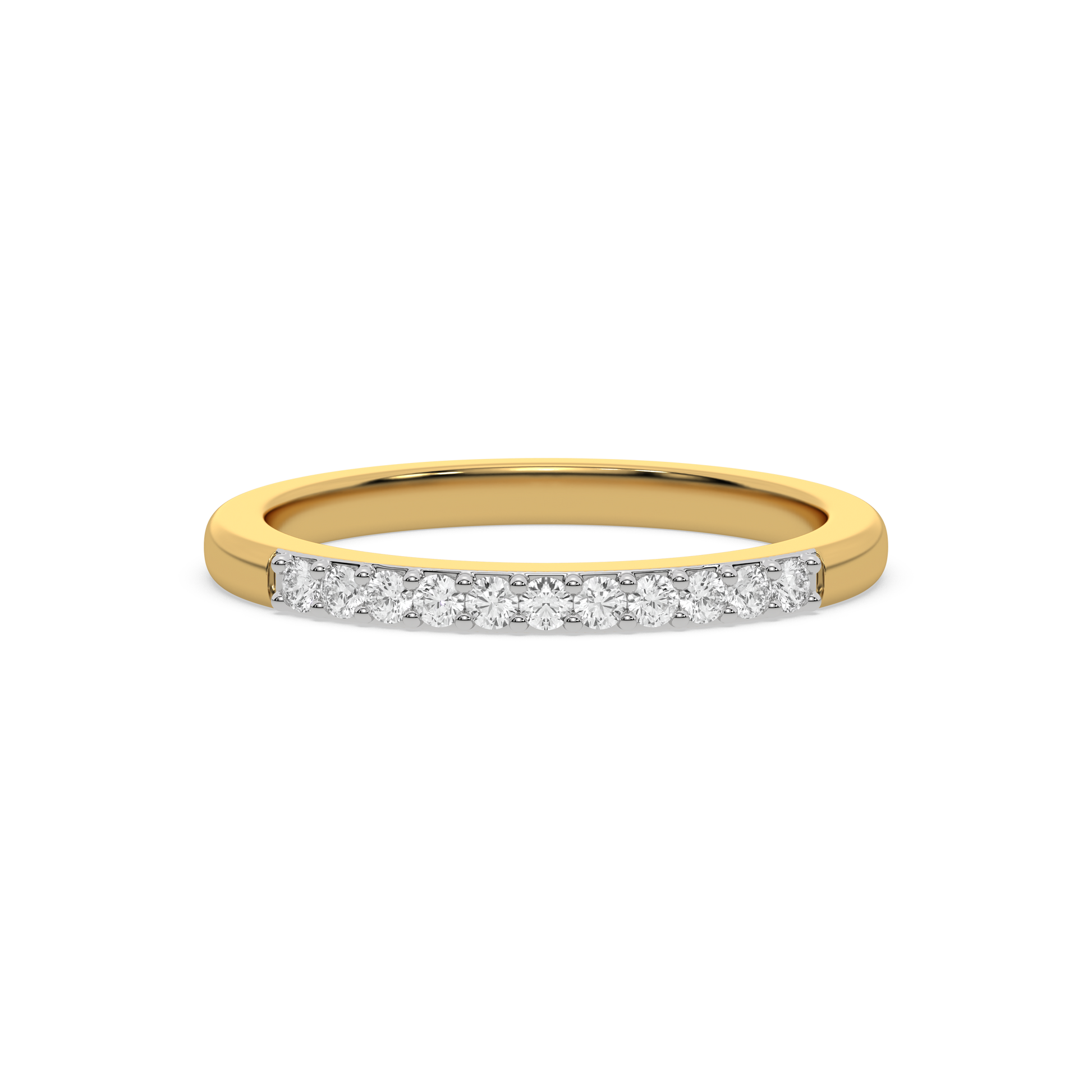 0.17ct Lab Grown Diamond Ring in 18kt Gold Vermeil - Fiona Diamonds - Fiona Diamonds