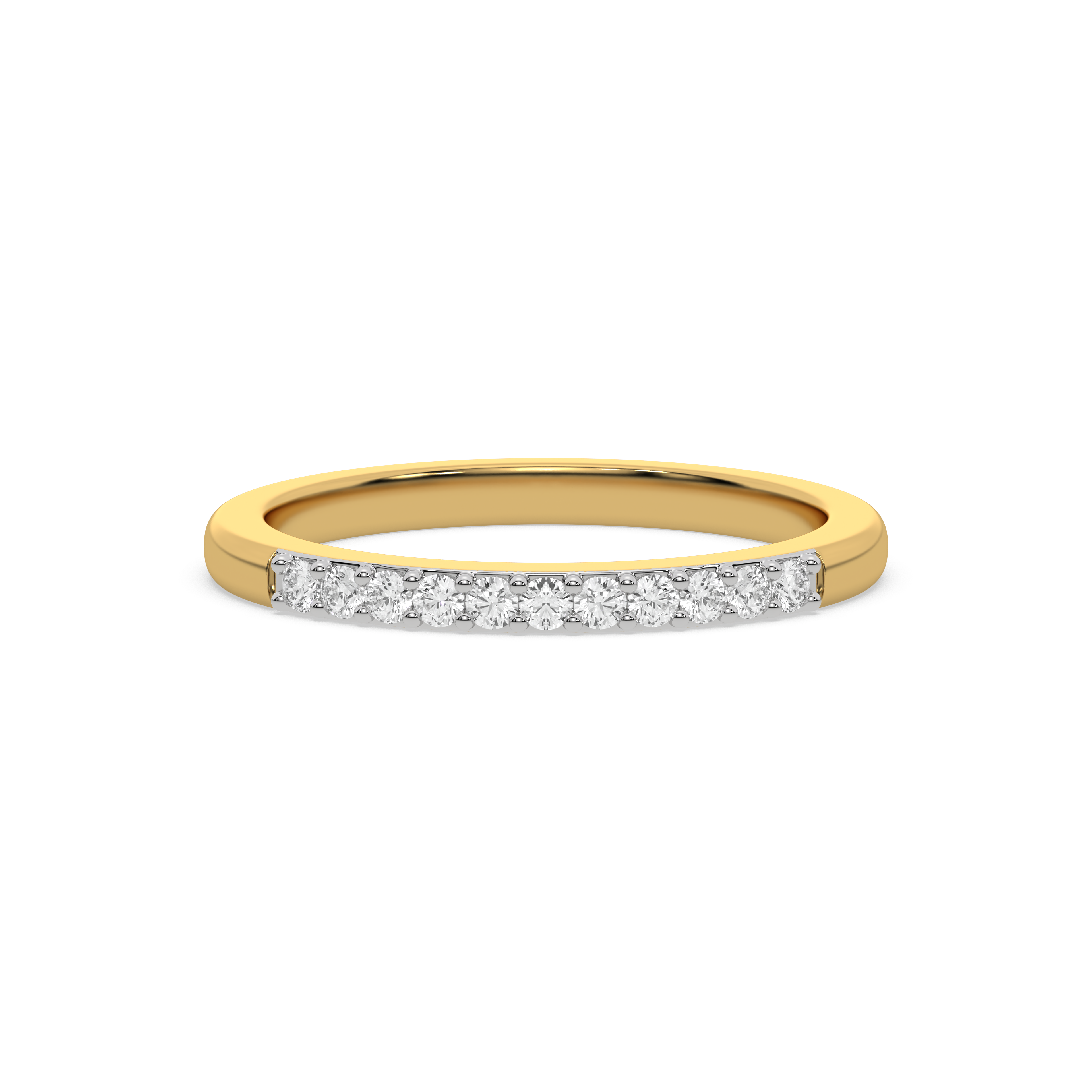 0.17ct Lab Grown Diamond Ring in 18kt Gold Vermeil - Fiona Diamonds - Fiona Diamonds