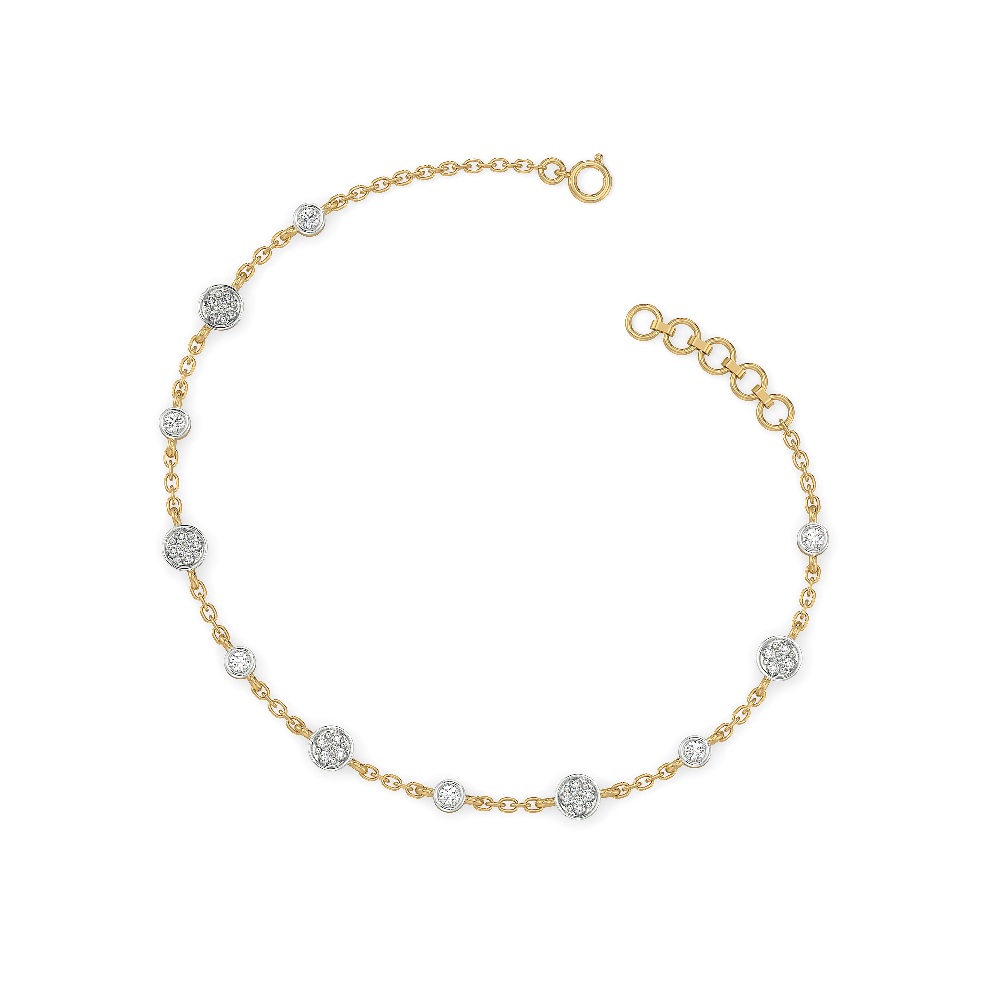 0.44ct Lab Grown Diamond Bracelet in 18kt Gold Vermeil - Fiona Diamonds - Fiona Diamonds