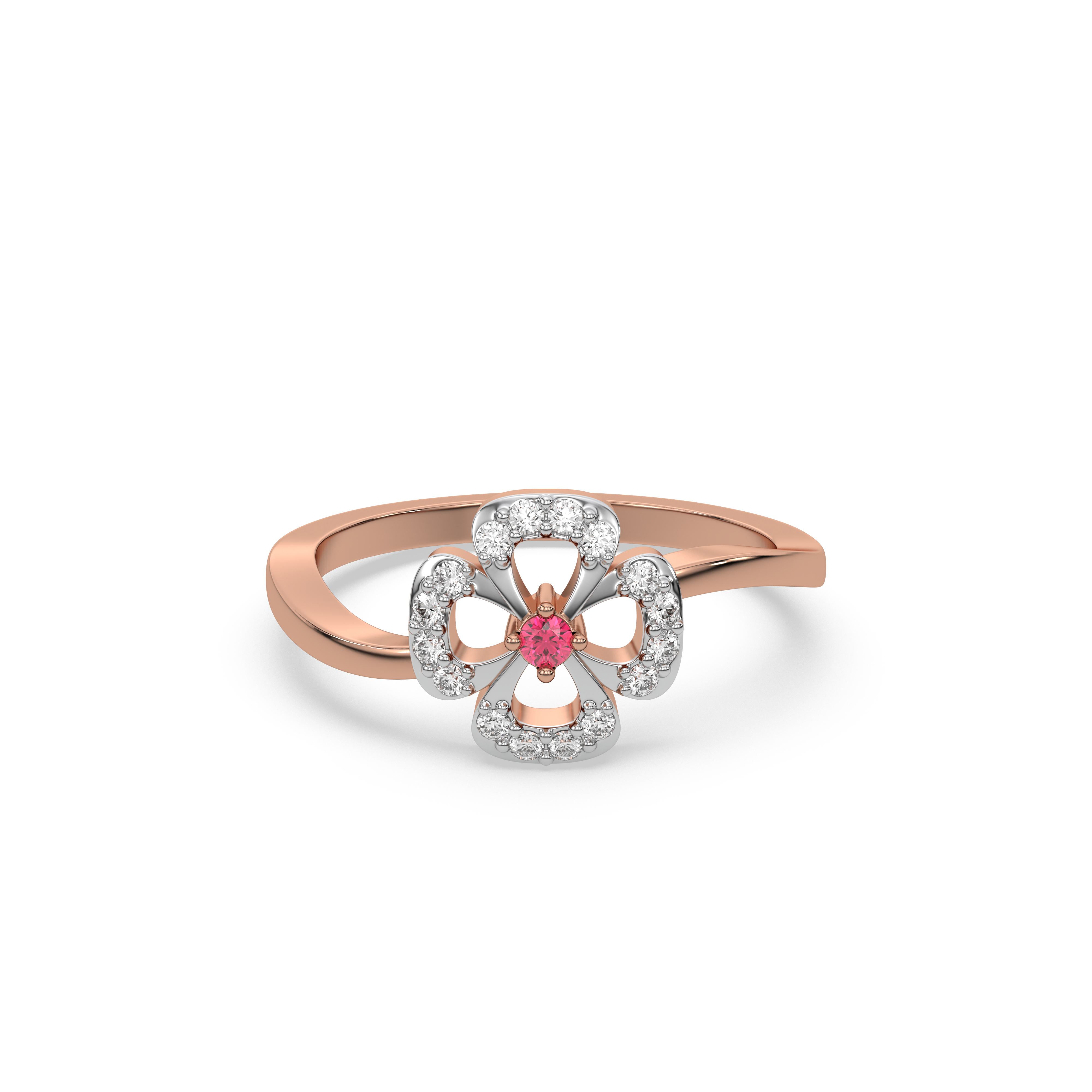 0.17ct Lab Grown Diamond Ring in 18kt Rose Gold Vermeil - Fiona Diamonds - Fiona Diamonds