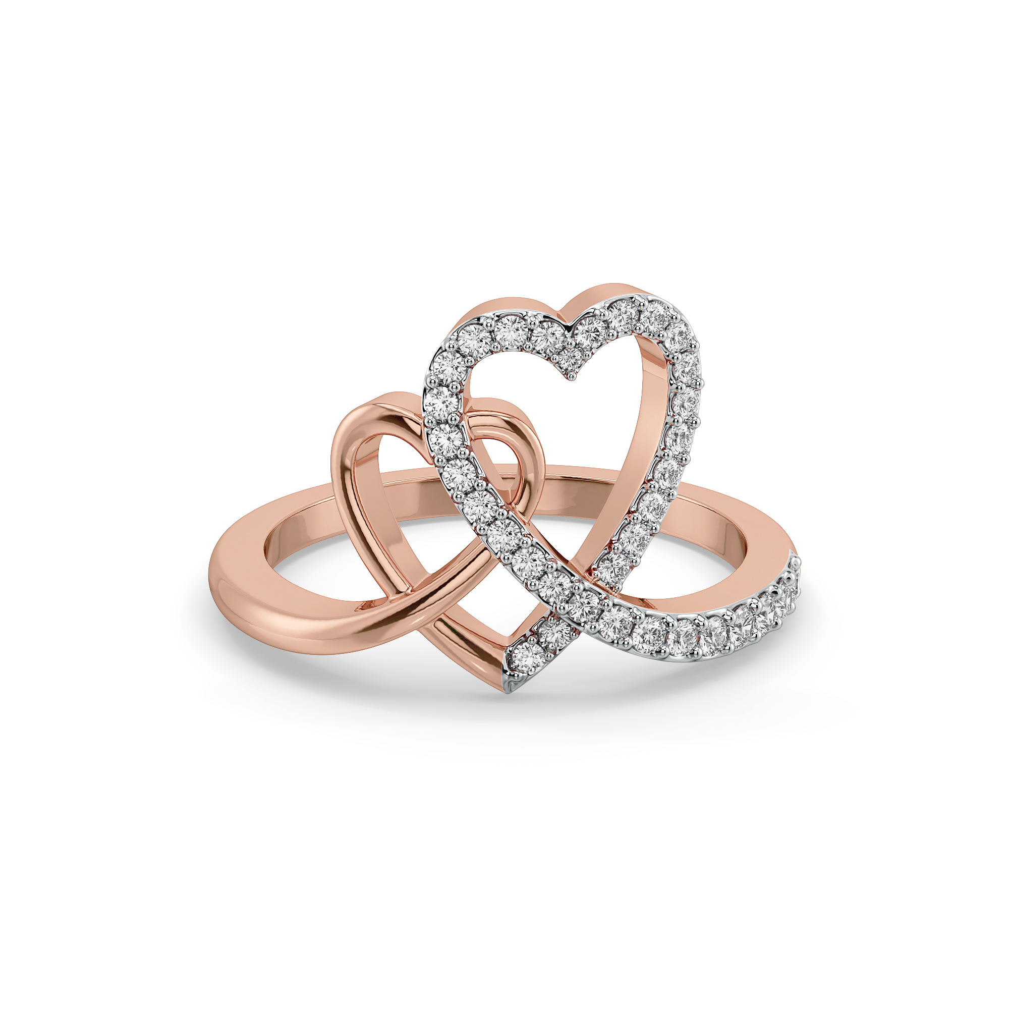 0.26ct Lab Grown Diamond Ring in 18kt Rose Gold Vermeil - Fiona Diamonds - Fiona Diamonds