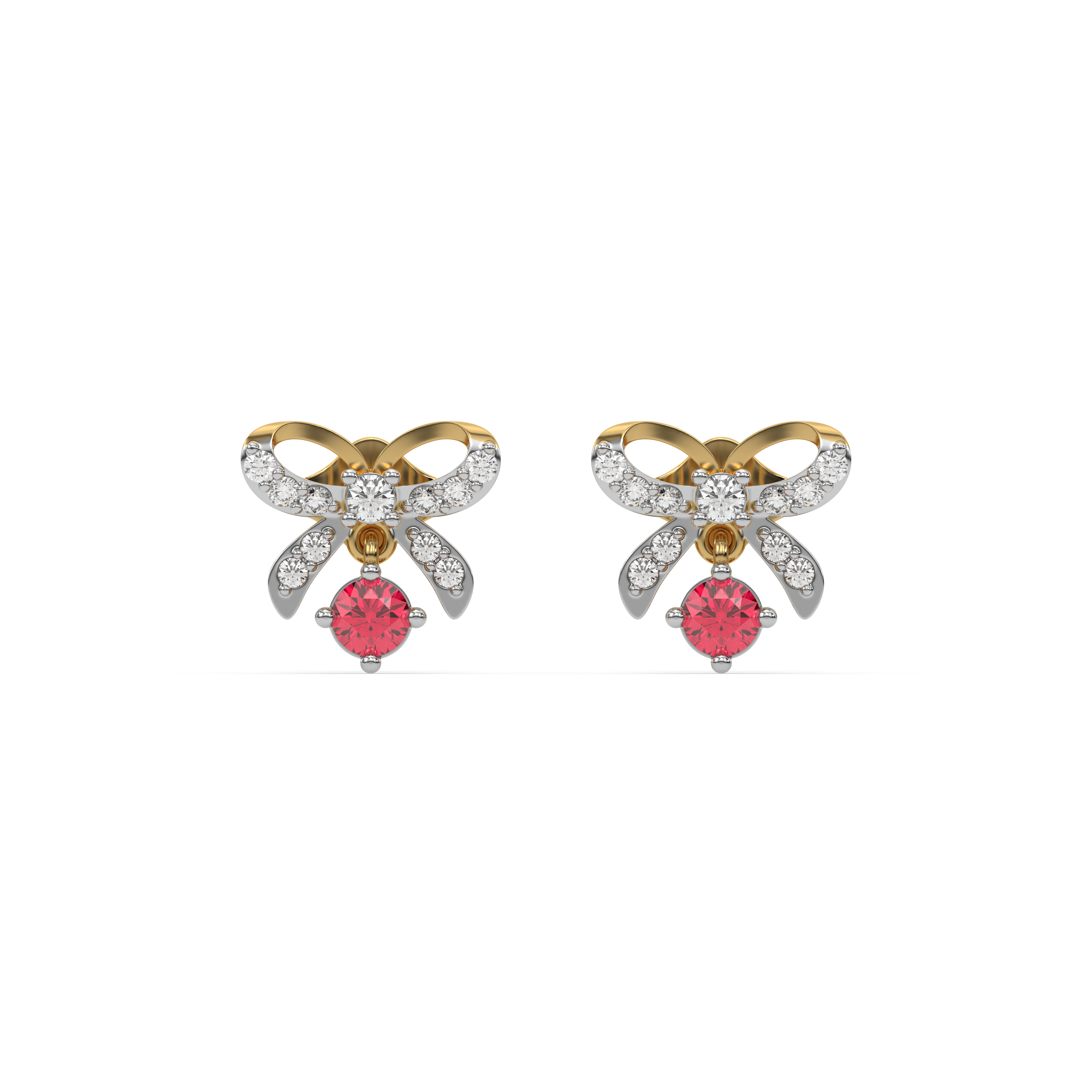 0.16ct Lab Grown Diamond Earring in 18kt Gold Vermeil - Fiona Diamonds - Fiona Diamonds