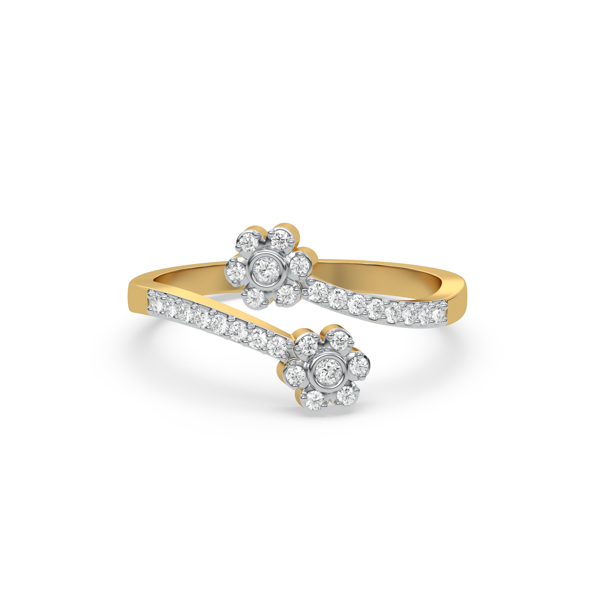 0.20ct Lab Grown Diamond Ring in 18kt Gold Vermeil - Fiona Diamonds - Fiona Diamonds