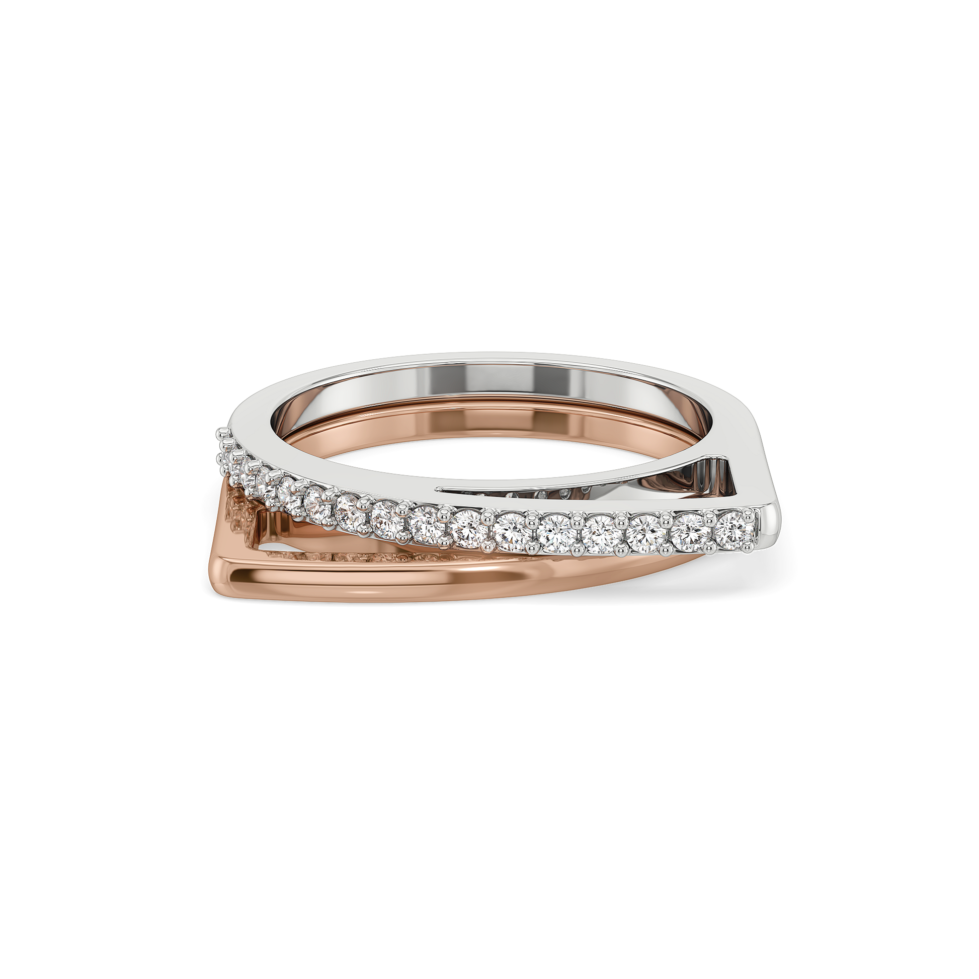 0.20ct Lab Grown Diamond Ring in 18kt Rose Gold Vermeil - Fiona Diamonds - Fiona Diamonds