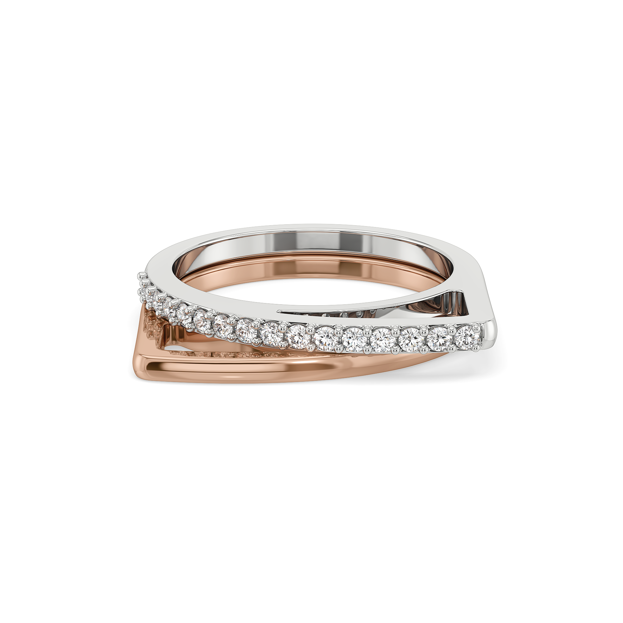 0.20ct Lab Grown Diamond Ring in 18kt Rose Gold Vermeil - Fiona Diamonds - Fiona Diamonds