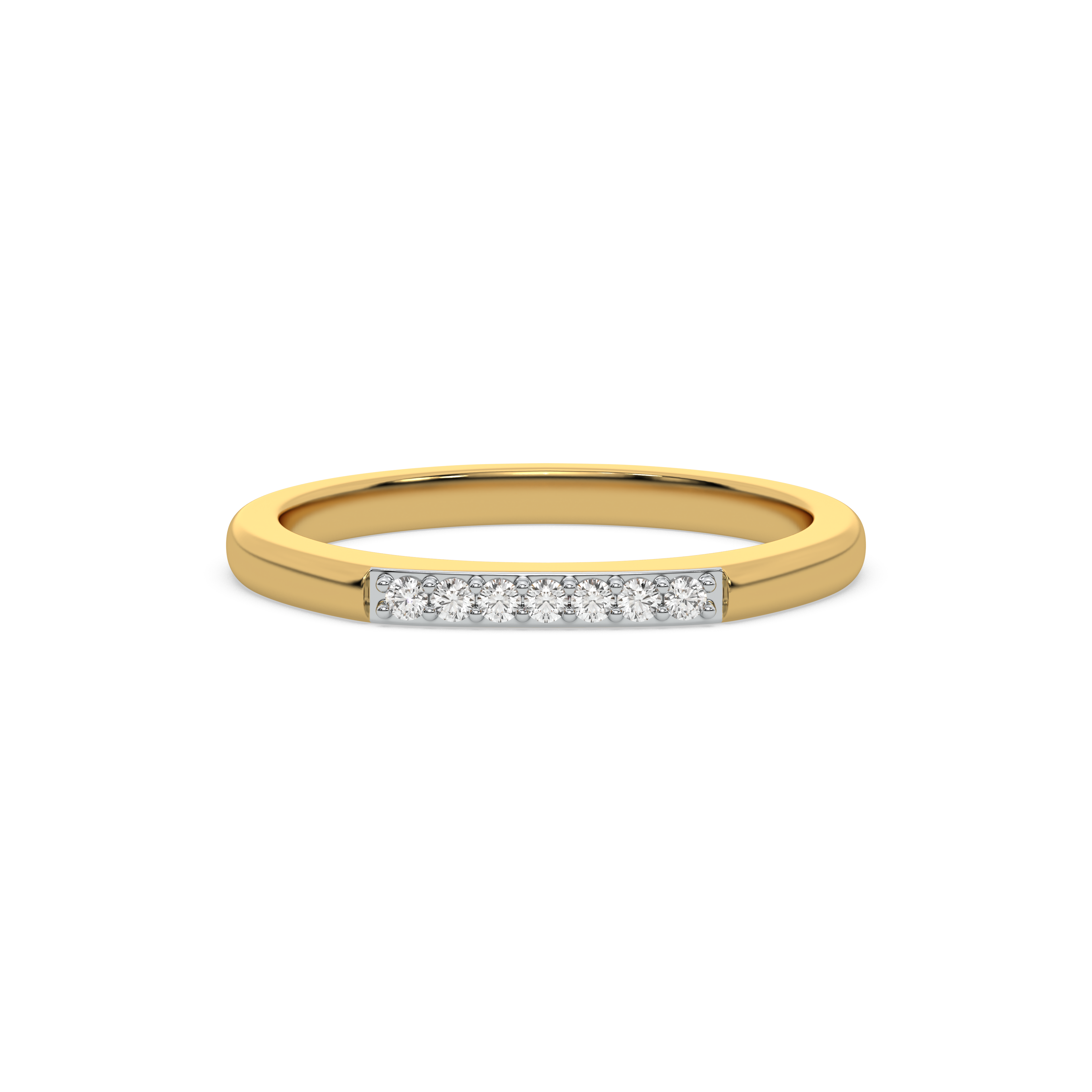 0.08ct Lab Grown Diamond Ring in 18kt Gold Vermeil - Fiona Diamonds - Fiona Diamonds