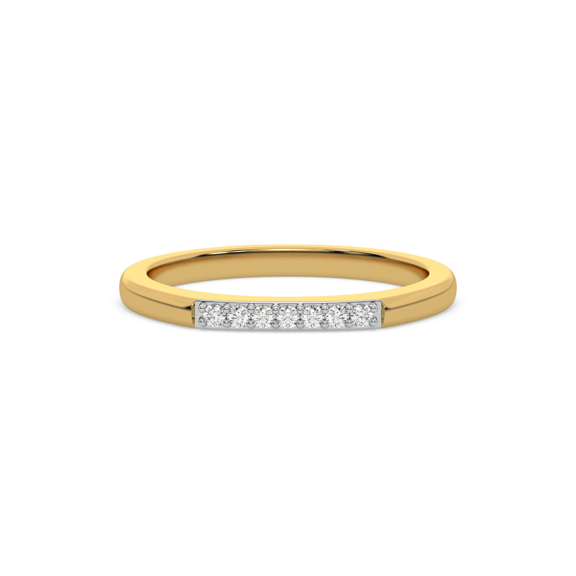 0.08ct Lab Grown Diamond Ring in 18kt Gold Vermeil - Fiona Diamonds - Fiona Diamonds