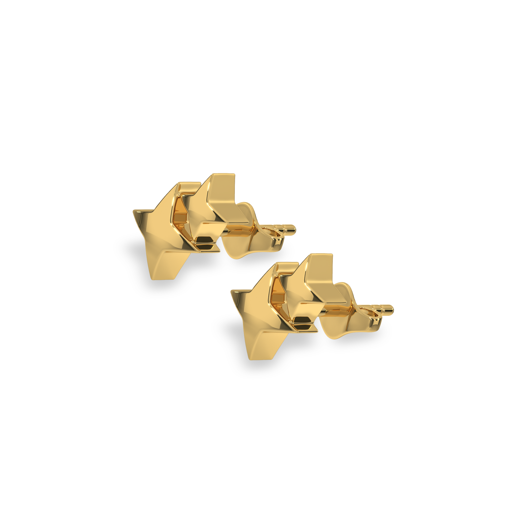 Star Earring 18kt Gold Vermeil - Fiona Diamonds - Fiona Diamonds