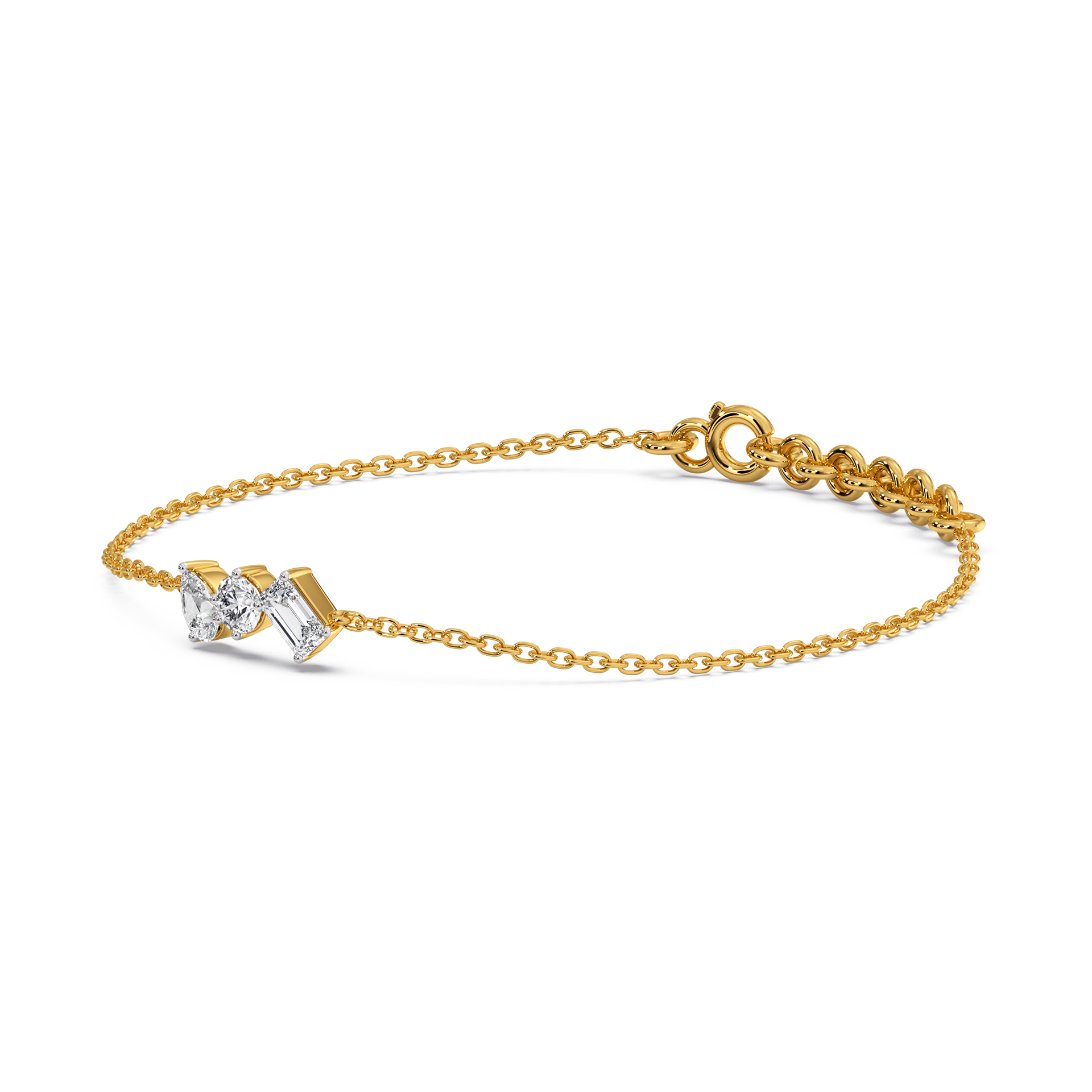 0.69ct Lab Grown Diamond Bracelet in 18kt Gold Vermeil - Fiona Diamonds - Fiona Diamonds