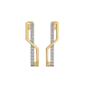 0.3ct Lab Grown Diamond Earring in 18kt Gold Vermeil - Fiona Diamonds - Fiona Diamonds