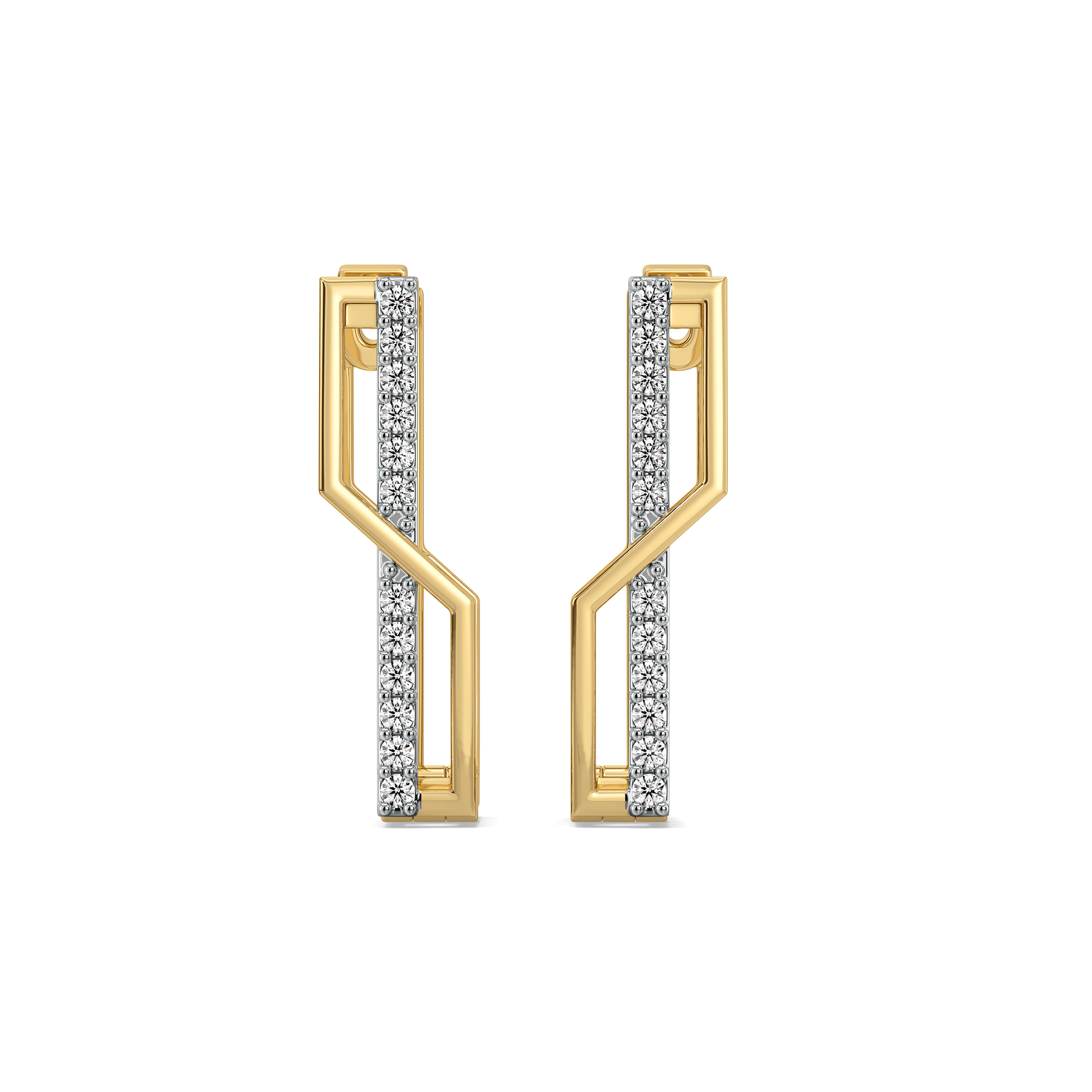 0.3ct Lab Grown Diamond Earring in 18kt Gold Vermeil - Fiona Diamonds - Fiona Diamonds