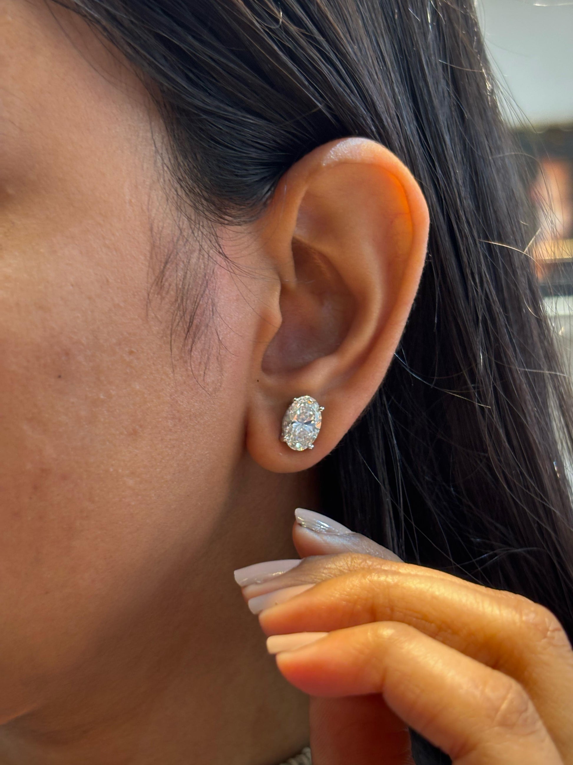 Thalynna 2ct Lab Diamond Earring - Radiant Sophistication - Fiona Diamonds - Fiona Diamonds