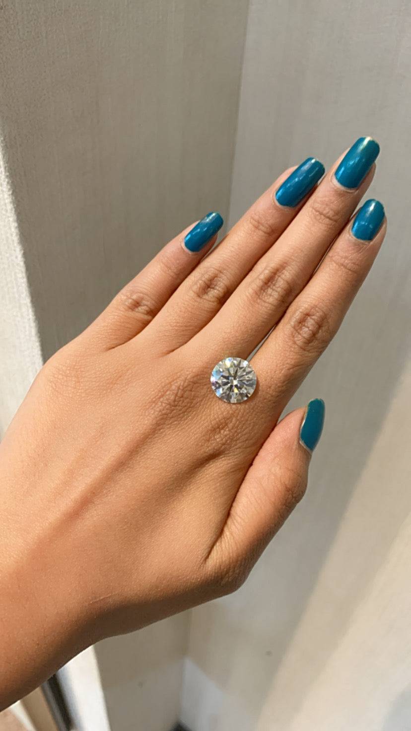 Round 10ct F-VS1 Loose Lab Grown Diamond Solitaire - Fiona Diamonds - Fiona Diamonds