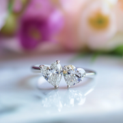 Lorielle Lab Diamond Toi et Moi Ring - Fiona Diamonds - Fiona Diamonds