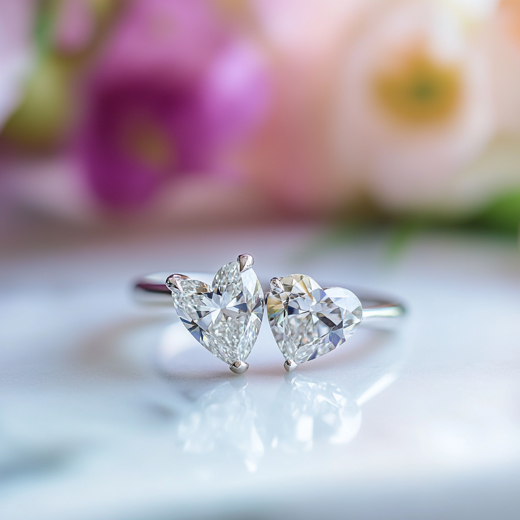 Lorielle Lab Diamond Toi et Moi Ring - Fiona Diamonds - Fiona Diamonds